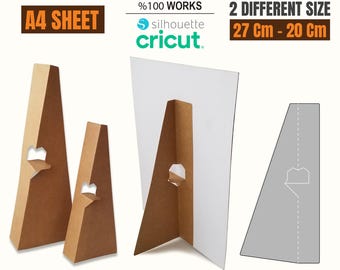 Photo Wing Easel Stand Template Bundle (cricut cut file, pdf, svg, png, eps, dxf)
