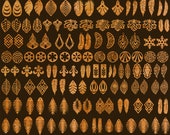 Earrings SVG Template Bundle: 60 Laser Cut Designs (Digital Download)