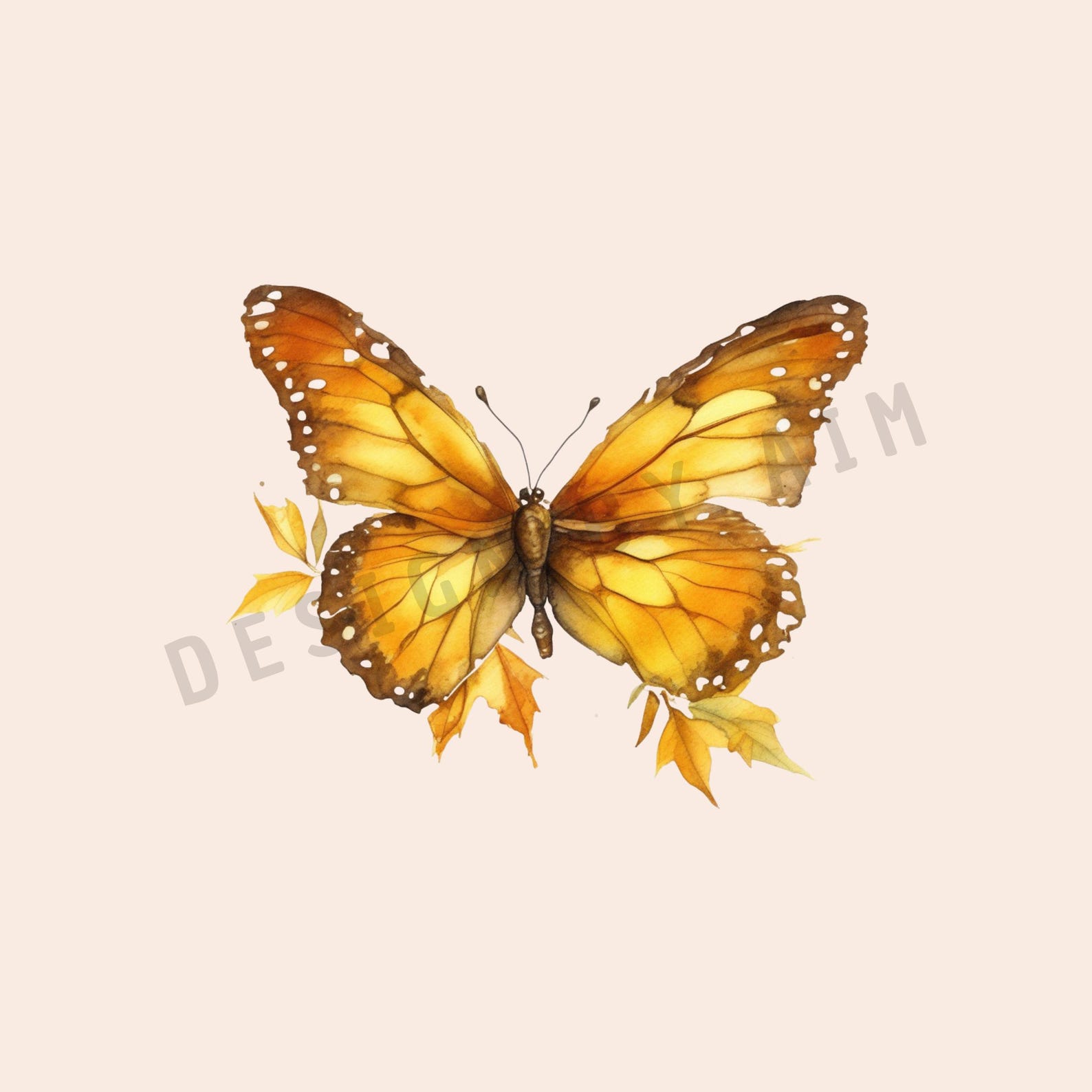 25 Butterfly SVG PNG Bundle, Its Fall Yall, Watercolor Clipart for ...