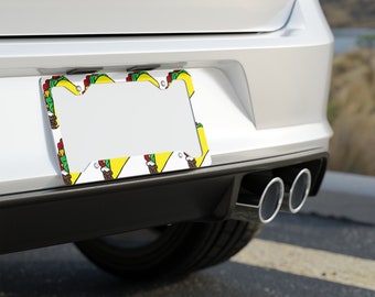 Taco lover - Metal License Plate Frame