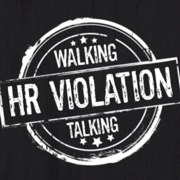 Walking HR Violation Talking Funny Workplace Humor Recursos humanos PNG Diseño de camiseta Archivo de descarga digital