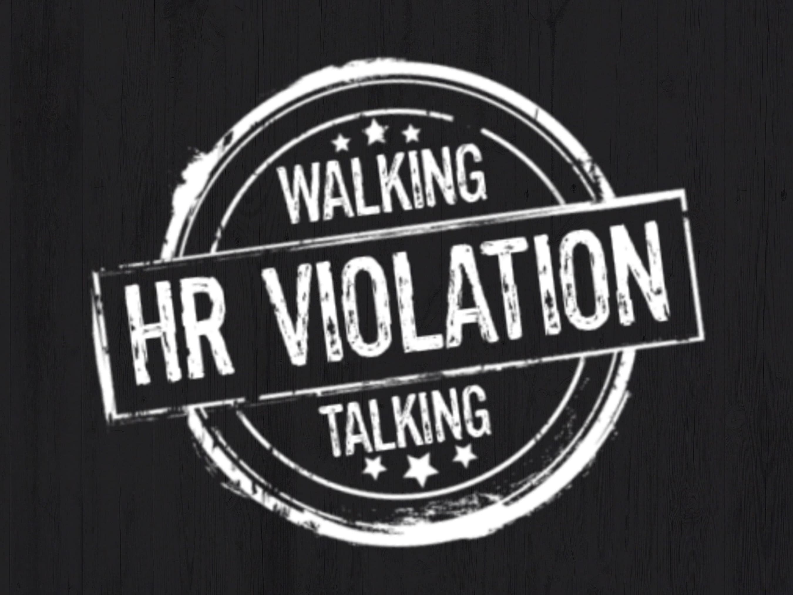 Walking HR Violation Talking Funny Workplace Humor Human Resources PNG