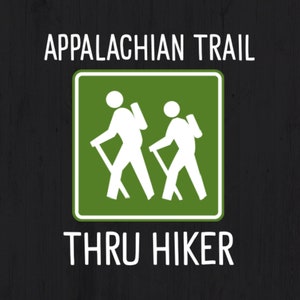 Sentier des Appalaches à travers le randonneur randonnée de Géorgie au Maine PNG T-Shirt Design fichier de téléchargement numérique
