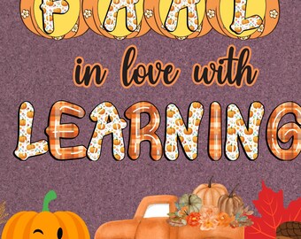 Fall Classroom Bulletin Board Kit: Pumpkin Decor (PDF Download)