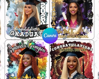 Graduation Shirt Graduate Tshirt Bundle Template Senior Grad Designs Custom Shirt Class of 2026 Grad Tshirt Editable Canva Templates Designs
