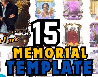 Memoril Tshirt In Loving Memory Shirt Bundle Templates Memorial Canva Designs, Funeral Background, Heavens Stairway, Funeral Celebration