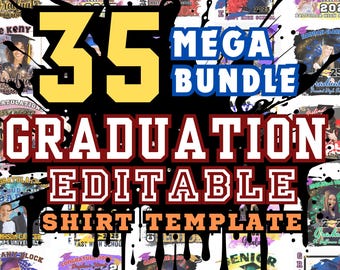 2027 Graduation Shirt Template Grad Tee Bundle Class of 27 Graduate Tshirt Desings Canva Template Digital Download