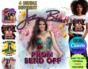 Prom Send Off TShirt Template Prom Shirt: 2026 Graduation Senior Grad Design Canva