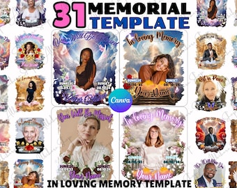 Memorial T-Shirt Design: Heavens Stairway Canva Template (PNG)