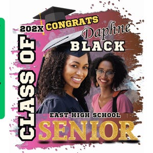 2026 Graduation TShirt Senior Grad Shirt Template: Class of Family Senior Design (Canva Editable) image 5