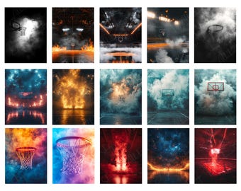 Cenário de Basquete com Luzes de Estádio (Download Digital)