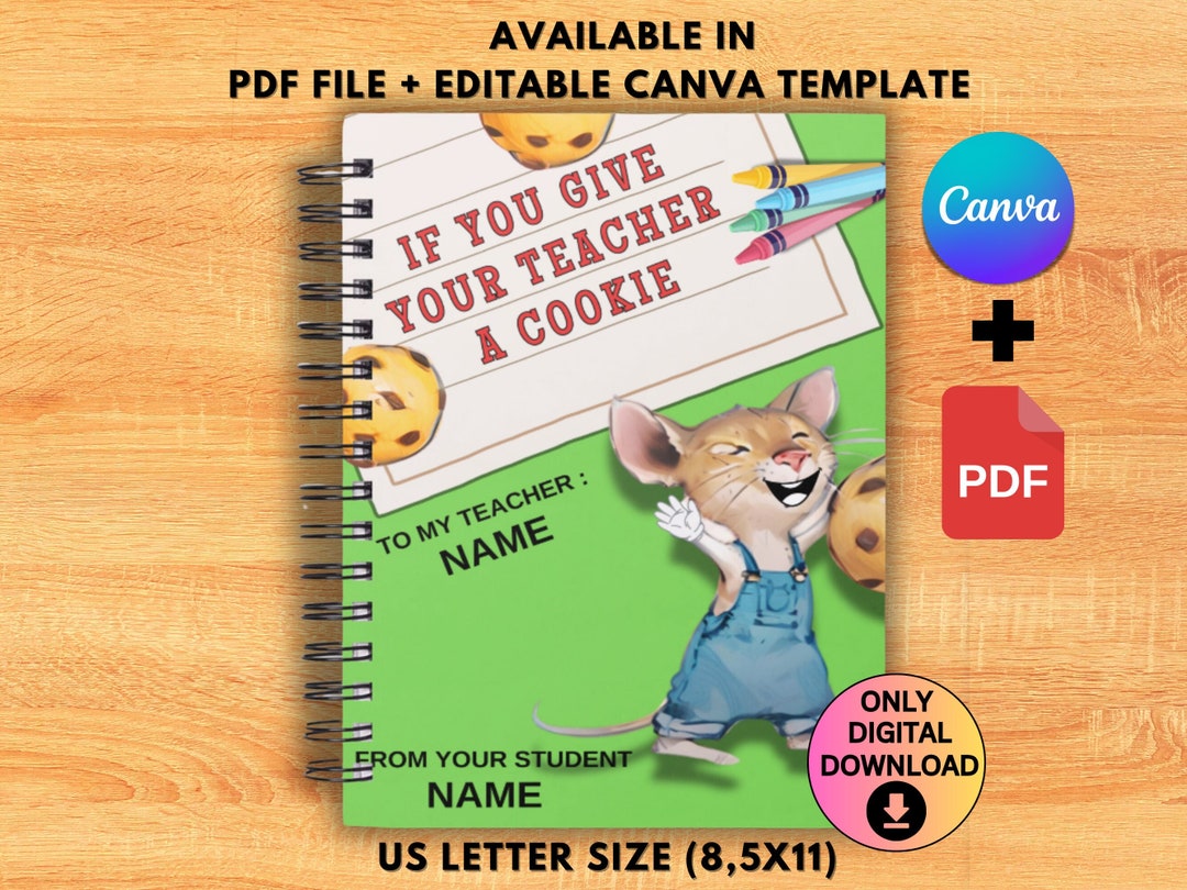 If You Give a Teacher a Cookie Mouse a Cookie Teacher Appreciation Gift ...