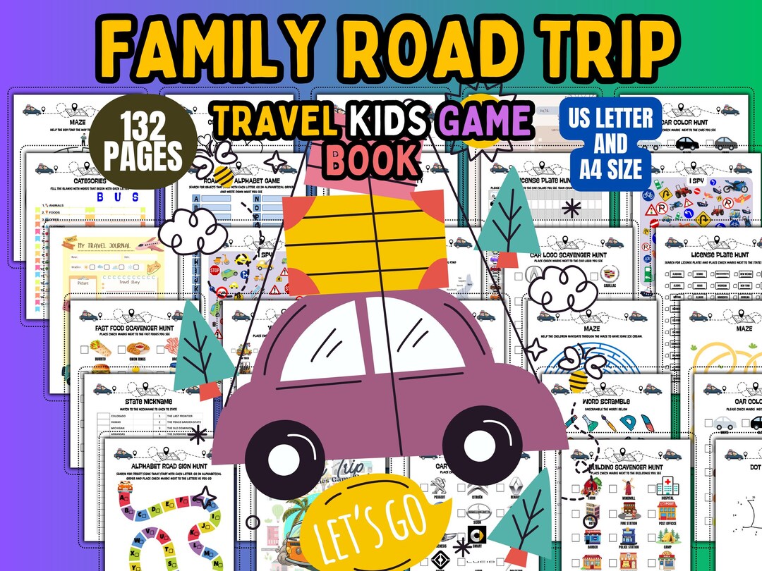 Kids Road Trip Games Bundle: 40+ Travel Activities (PDF Download) - Etsy