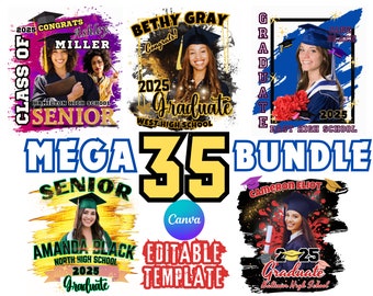 Senior Grad Shirt Design Class of 2026 Graduation Tshirt Canva Templates Graduate Shirts