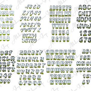 Editable Canva letter set for personalized font or design use.