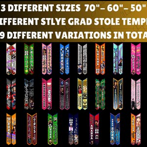 Sublimation Editable 60" Stole 50" PNG