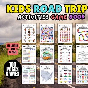 Kids Road Trip Games Bundle: 40+ Printable Travel Activities (PDF Download)