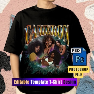 Custom Bootleg Rap Tee Template: Editable 90s Design (PSD)