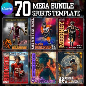 70 Canva Sports Poster Template Baseball, Crie pôsteres personalizados, Banners para idosos, Hóquei no gelo, Cenários de futebol e basquete, Modelos de fotos