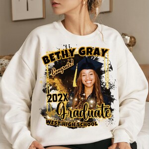 2026 Graduation TShirt Senior Grad Shirt Template: Class of Family Senior Design (Canva Editable) image 6