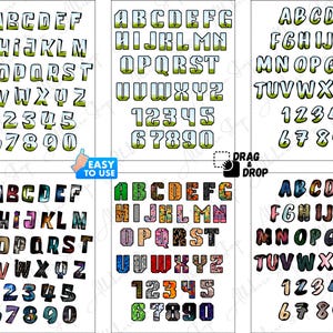 Canva frame alphabet PNGs for personalized creative designs.