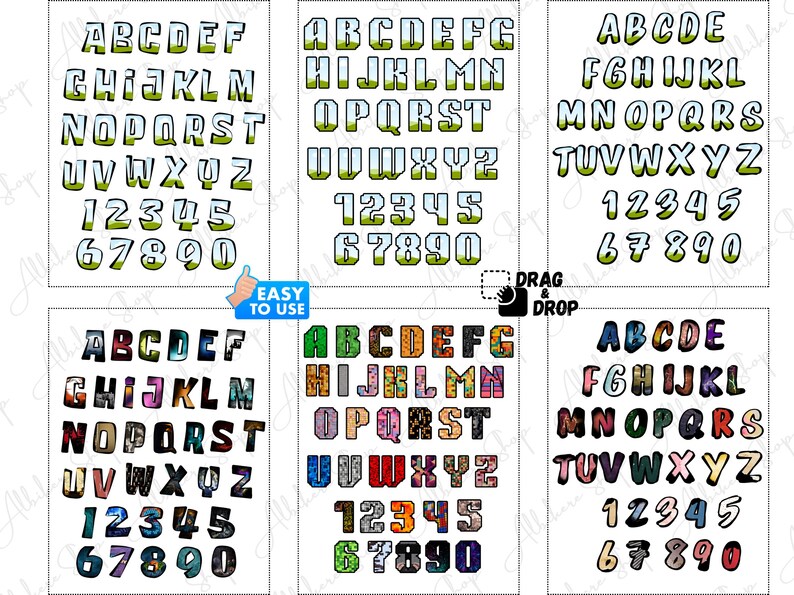 Canva frame alphabet PNGs for personalized creative designs.