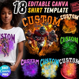 Editable Football Mascot Shirt Template, Homecoming School Design, 90s Tshirt, Photo Collage PNG, Sublimation, Custom Bootleg Rap Tee Shirt