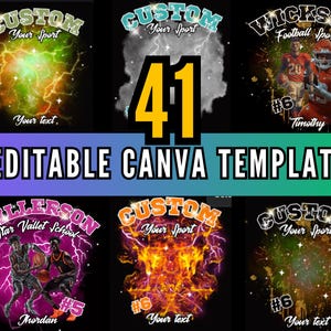 Football Mascot T Shirt Canva Template, Custom Football Tshirt Design, Football TShirt Sublimation, Photo Collage Shirt, Bootleg Team Shirt