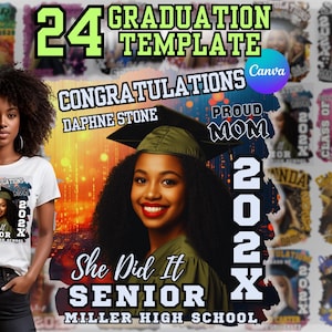 2026 Grad School Shirt  Template Bundle Design, Graduate Senior Shirt PNG Bootleg Rap Tee 2025 Graduation Shirt High School T Shirt Grad DTF