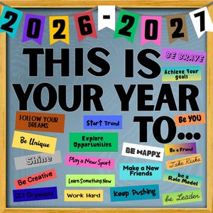 Back to School Bulletin Board Classroom Decor, This Your Year To Printable Class Decore