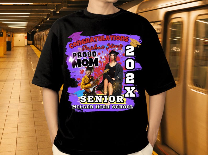 2026 Graduation TShirt Senior Grad Shirt Template: Class of Family Senior Design (Canva Editable) image 8