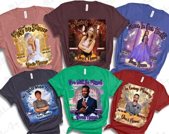 Memorial Shirt Template Funeral Bundle Design Celebration of Life Editable Canva Template Memorial Poster Background Rest in Peace Backdrop