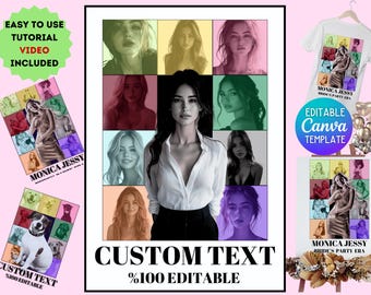 Custom Eras Poster Template Era Tour Shirt, Concert Posters, Eras Themed Birthday Party Board