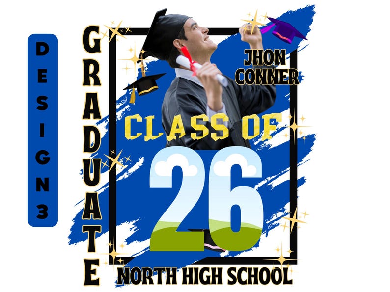 2026 Graduation TShirt Senior Grad Shirt Template: Class of Family Senior Design (Canva Editable) image 10