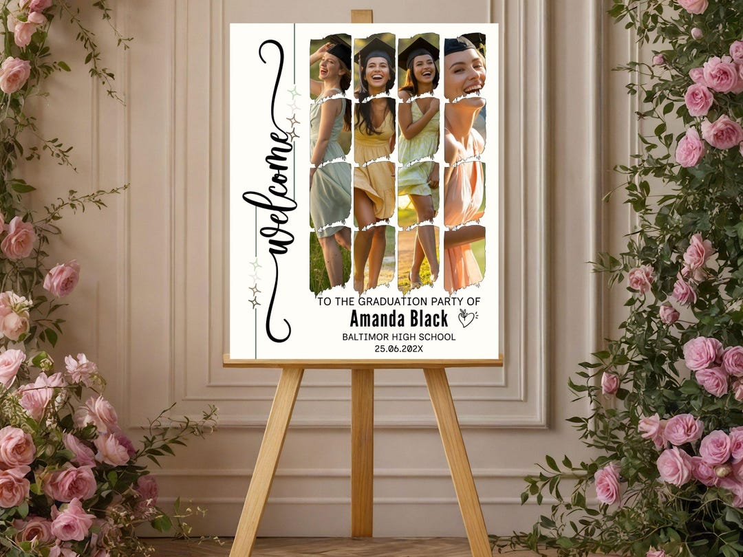 Grad Signs Inside Grad Template Welcome Sign, Grad Party Decor, Graduation Yard Sign ...