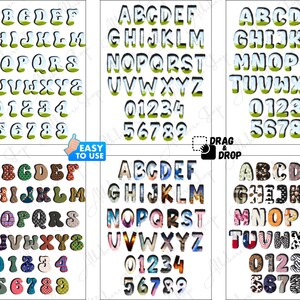 Customizable Canva letter templates with pattern fill space.