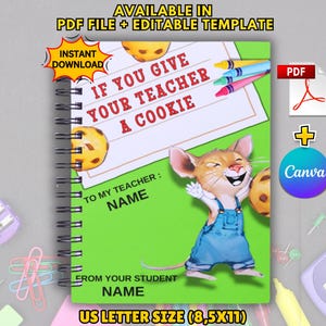 Wenn Sie einem Lehrer ein Keksbuchgeschenk schenken, Geschenk für die Wertschätzung des Lehrers PDF, Überraschungsgeschenk für den Lehrer Dankeschön Lehrer, Geschenk für das Schuljahr
