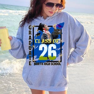 2026 Graduation TShirt Senior Grad Shirt Template: Class of Family Senior Design (Canva Editable) image 7