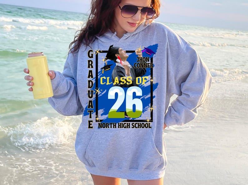2026 Graduation TShirt Senior Grad Shirt Template: Class of Family Senior Design (Canva Editable) image 7