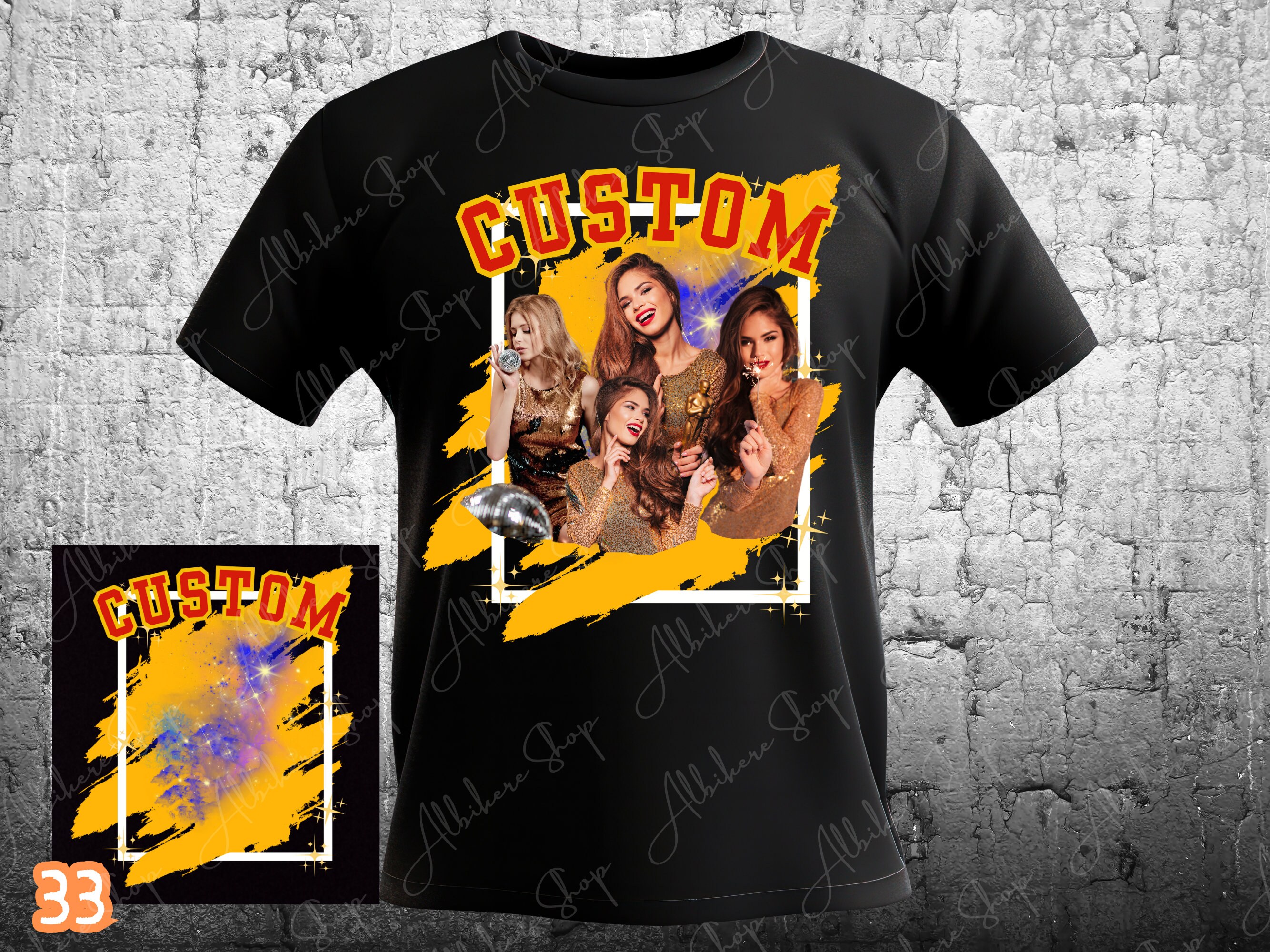 Custom Canva Editable Shirt Template: Rap Tee Design, Girlfriend ...