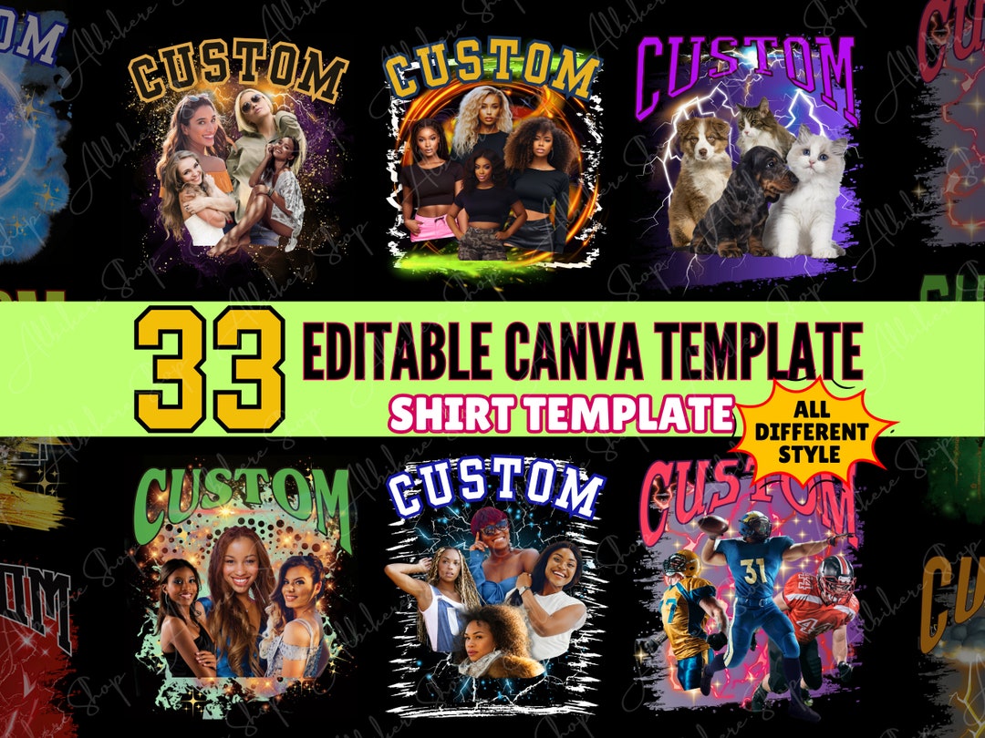Custom Canva Editable Shirt Template: Rap Tee Design, Girlfriend ...
