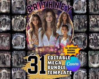 Custom Girlfriend Photo Collage T-Shirt Templates 31 Editable Canva Party Shirt Designs