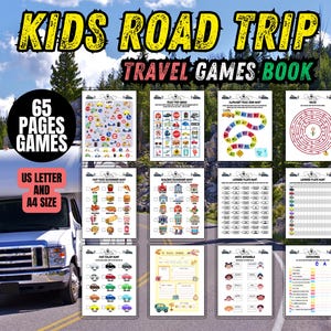 Kids Road Trip Games: Printable Travel Activity Book (PDF Download)
