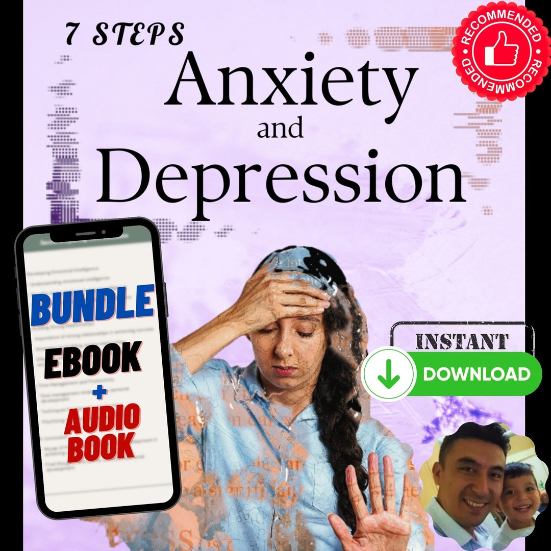 7 Steps Get Rid Anxiety and Depression Ebook Audio Help Stress Etsy