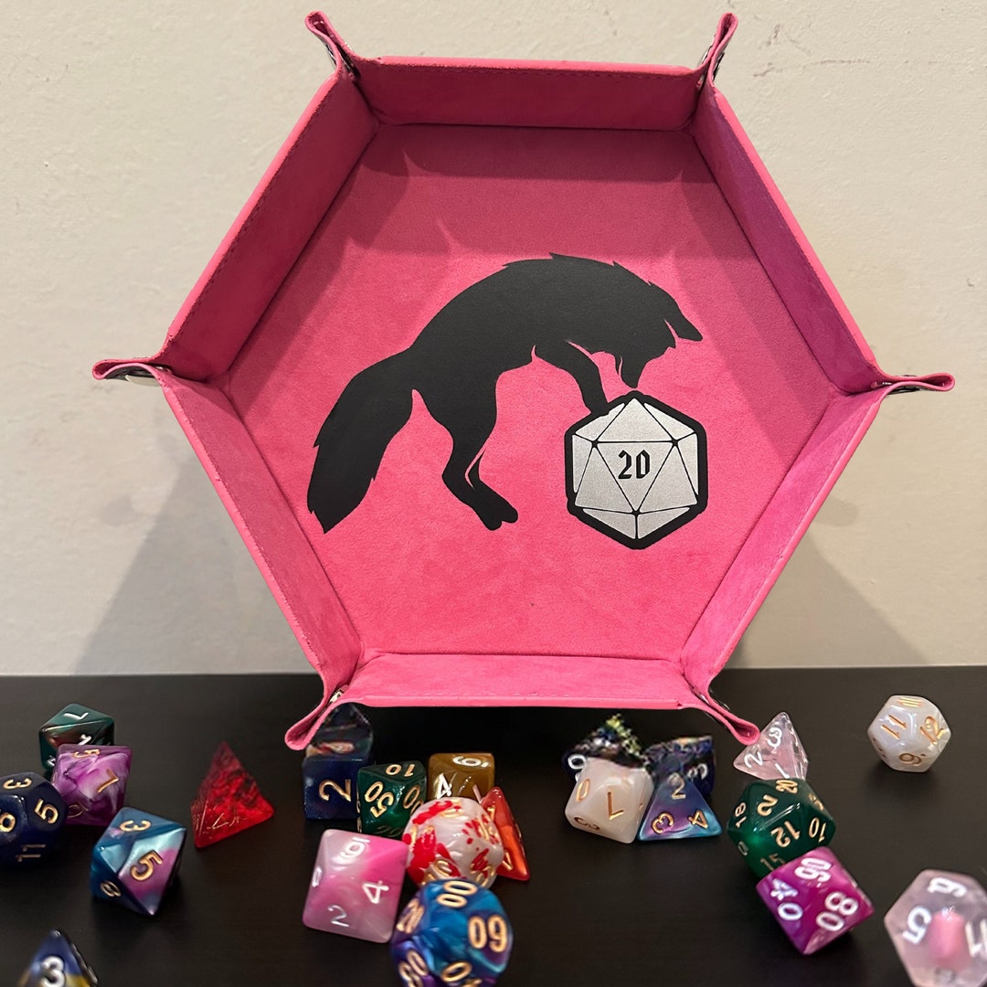 Fox D20 Collapsible Dice Tray – RPG Tabletop Gaming & Dungeons and Dragons - Etsy