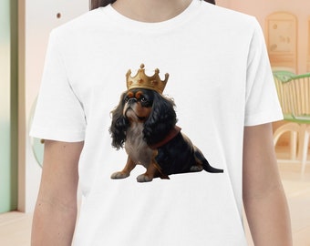 Kids King Charles Spaniel organic cotton t-shirt