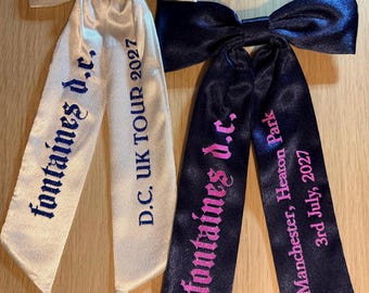Fontaines DC Inspired Tour Hair Bow