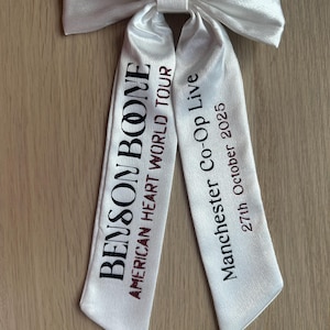 Benson Boone American Heart World Tour Hair Bow