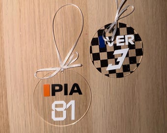 F1 Racing Driver Christmas Ornaments