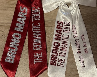Bruno Mars The Romantic Tour Concert Hair Bows